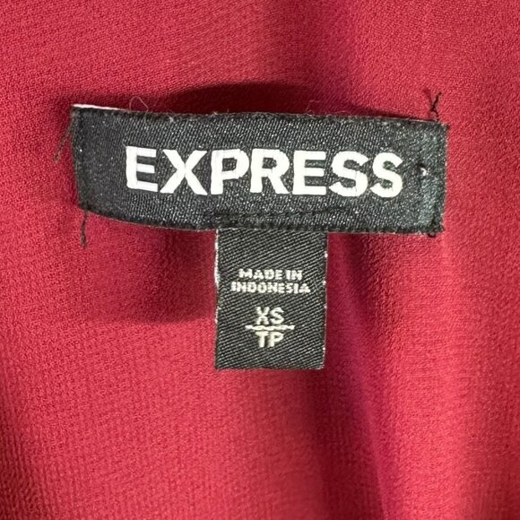 Y2K Express Deep Rose Velvet Cami Top Size XS Tank Camisole - Picture 4 of 5